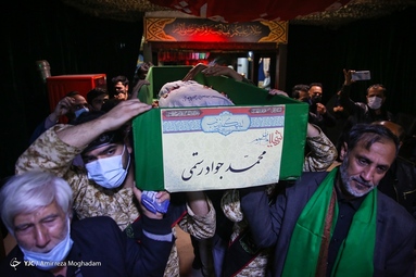 وداع با پیکر شهید مدافع حرم «محمدجواد رستمی»