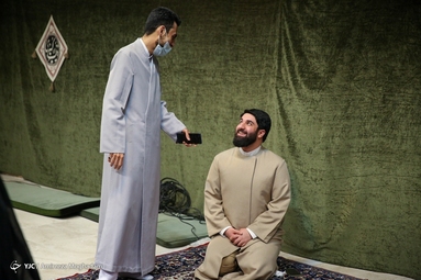مراسم عمامه گذاری طلاب مدرسه علمیه امام خمینی ره