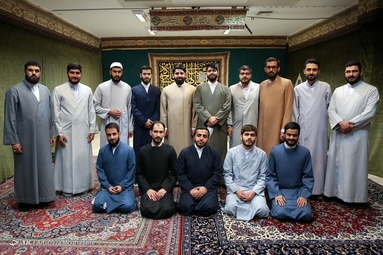 مراسم عمامه گذاری طلاب مدرسه علمیه امام خمینی ره