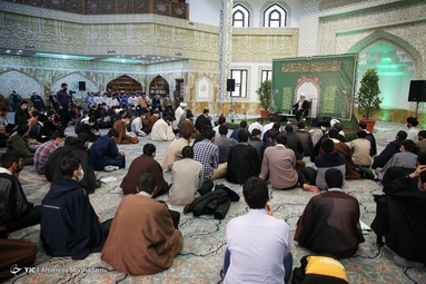 مراسم عمامه گذاری طلاب مدرسه علمیه امام خمینی ره