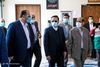 مراسم افتتاح ۴ بلوک زائرسرای چمن آستان قدس رضوی و رونمایی از تلفن ملی ۱۴۶۰