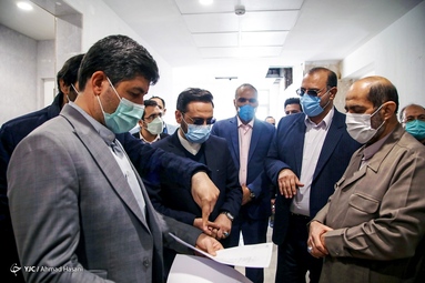مراسم افتتاح ۴ بلوک زائرسرای چمن آستان قدس رضوی و رونمایی از تلفن ملی ۱۴۶۰