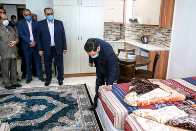 مراسم افتتاح ۴ بلوک زائرسرای چمن آستان قدس رضوی و رونمایی از تلفن ملی ۱۴۶۰