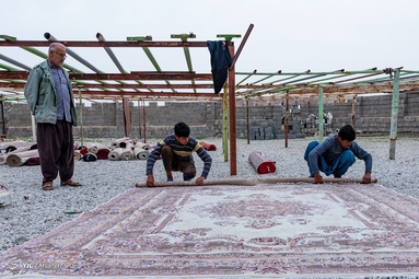 قالیشویی در آستانه نوروز