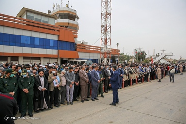 استقبال از پیکر شهید مدافع حرم احسان کربلایی‌پور - اهواز