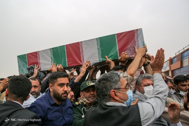 استقبال از پیکر شهید مدافع حرم احسان کربلایی‌پور - اهواز