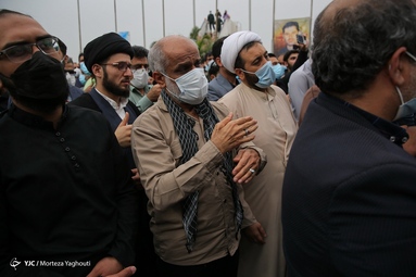 استقبال از پیکر شهید مدافع حرم احسان کربلایی‌پور - اهواز