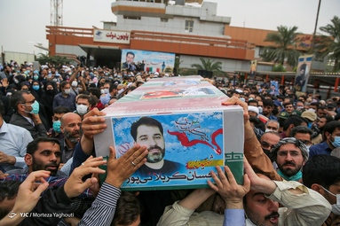 استقبال از پیکر شهید مدافع حرم احسان کربلایی‌پور - اهواز