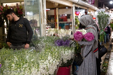 بازار گل محلاتی در آستانه‌ی سال نو