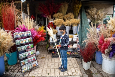 بازار گل محلاتی در آستانه‌ی سال نو