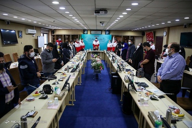 نشست خبری پیرحسین کولیوند رئیس جمعیت هلال احمر