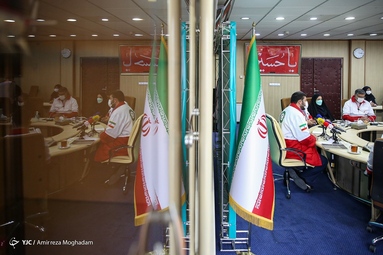 نشست خبری پیرحسین کولیوند رئیس جمعیت هلال احمر