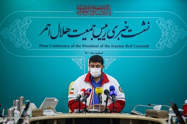 نشست خبری پیرحسین کولیوند رئیس جمعیت هلال احمر