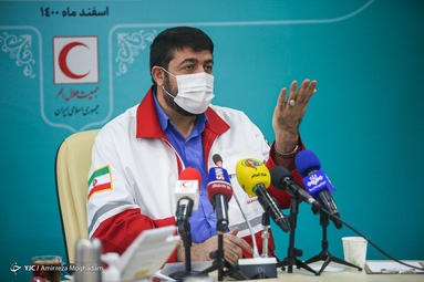نشست خبری پیرحسین کولیوند رئیس جمعیت هلال احمر