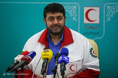 نشست خبری پیرحسین کولیوند رئیس جمعیت هلال احمر