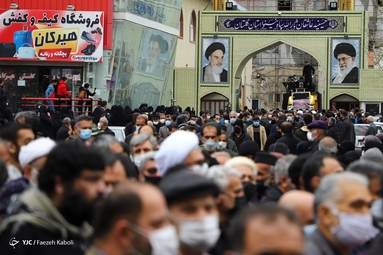 تشییع پیکر مرحوم آیت‌الله «سیدمحمدعلی علوی گرگانی» - گرگان