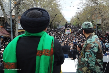 تشییع پیکر مرحوم آیت‌الله «سیدمحمدعلی علوی گرگانی» - گرگان