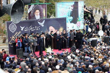 تشییع پیکر مرحوم آیت‌الله «سیدمحمدعلی علوی گرگانی» - گرگان