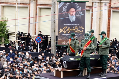 تشییع پیکر مرحوم آیت‌الله «سیدمحمدعلی علوی گرگانی» - گرگان