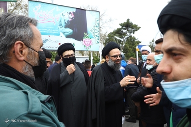 تشییع پیکر مرحوم آیت‌الله «سیدمحمدعلی علوی گرگانی» - گرگان