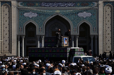 مراسم تشییع پیکر آیت الله علوی گرگانی - قم