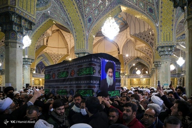 مراسم تشییع پیکر آیت الله علوی گرگانی - قم