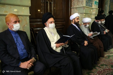 مراسم تشییع پیکر آیت الله علوی گرگانی - قم