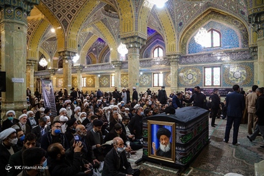مراسم تشییع پیکر آیت الله علوی گرگانی - قم
