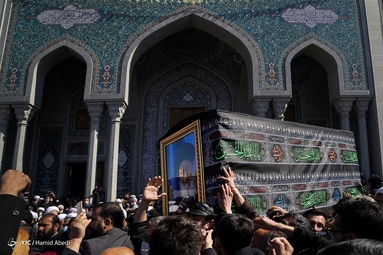 مراسم تشییع پیکر آیت الله علوی گرگانی - قم