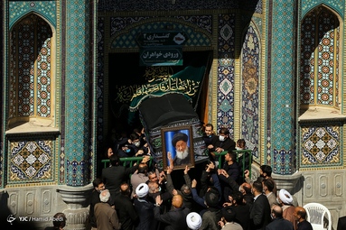 مراسم تشییع پیکر آیت الله علوی گرگانی - قم