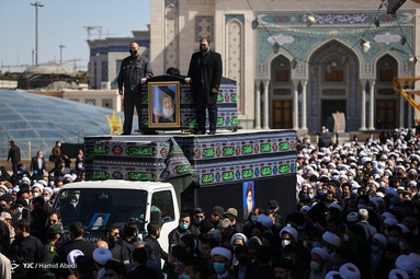 مراسم تشییع پیکر آیت الله علوی گرگانی - قم