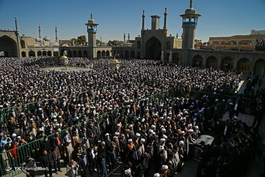 مراسم تشییع پیکر آیت الله علوی گرگانی - قم