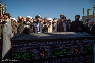 مراسم تشییع پیکر آیت الله علوی گرگانی - قم