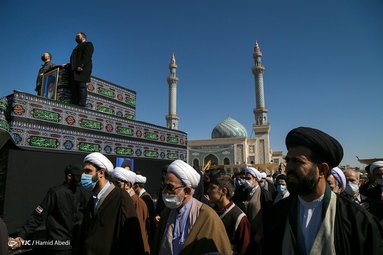 مراسم تشییع پیکر آیت الله علوی گرگانی - قم