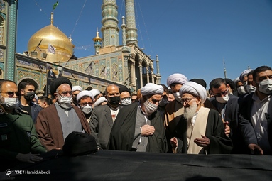 مراسم تشییع پیکر آیت الله علوی گرگانی - قم