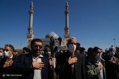 مراسم تشییع پیکر آیت الله علوی گرگانی - قم