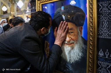 مراسم تشییع پیکر آیت الله علوی گرگانی - قم