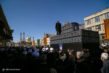 مراسم تشییع پیکر آیت الله علوی گرگانی - قم