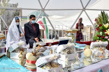 پیوند آسمانی در جوار مزار سردار دلها - کرمان