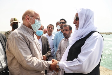 سفر رئیس مجلس به بندر جاسک