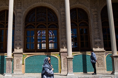 گردشگران نوروزی بنای تاریخی عمارت مسعودیه تهران