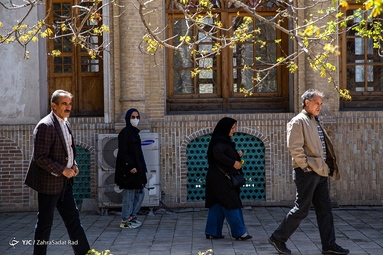 گردشگران نوروزی بنای تاریخی عمارت مسعودیه تهران