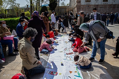 بازدید گردشگران نوروزی از کاخ گلستان