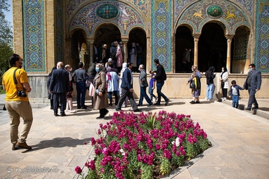 بازدید گردشگران نوروزی از کاخ گلستان