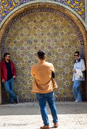 بازدید گردشگران نوروزی از کاخ گلستان