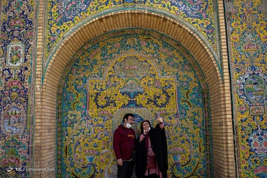 بازدید گردشگران نوروزی از کاخ گلستان