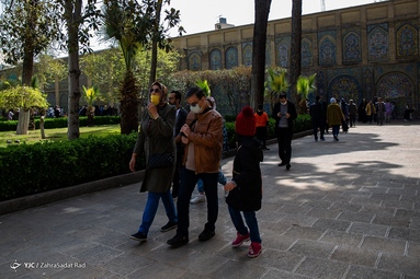 بازدید گردشگران نوروزی از کاخ گلستان