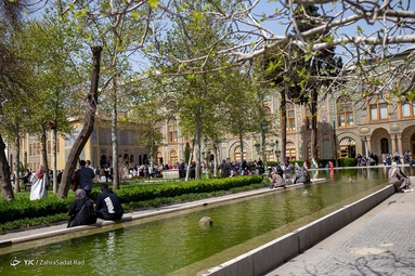 بازدید گردشگران نوروزی از کاخ گلستان