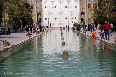 بازدید گردشگران نوروزی از کاخ گلستان