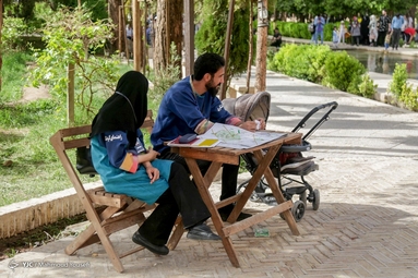 مسافران نوروزی در شهر تاریخی یزد